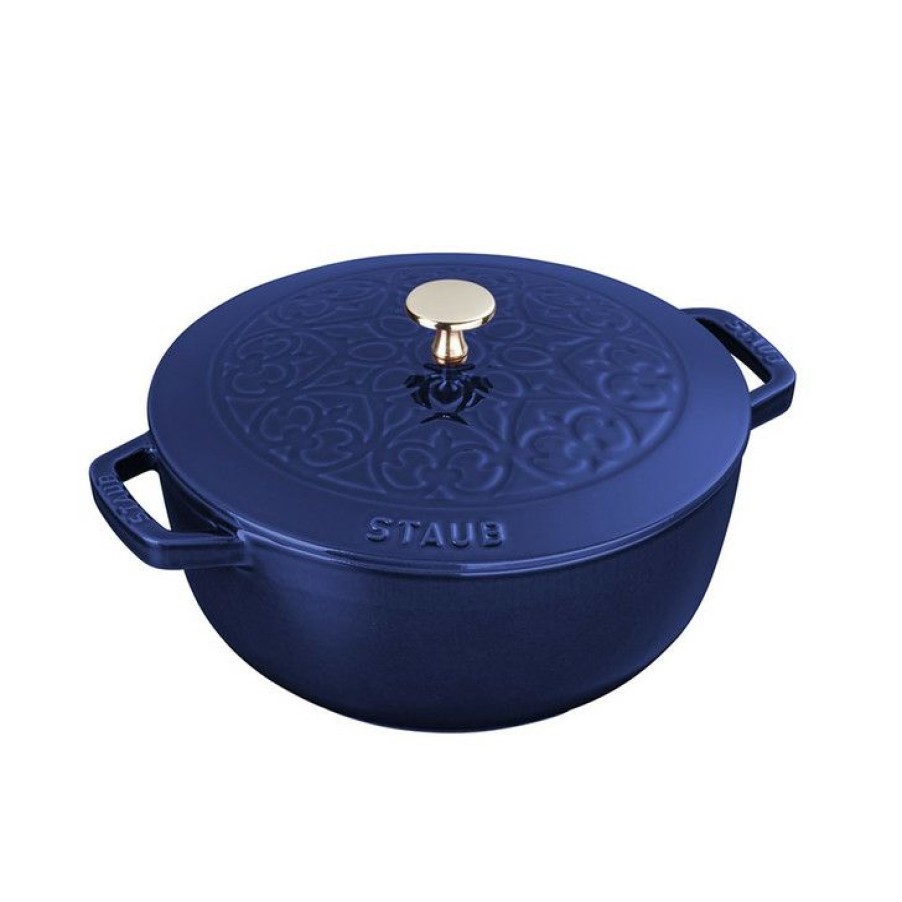 Excellent Staub Cast Iron Essential French Oven With Lily Lid Online