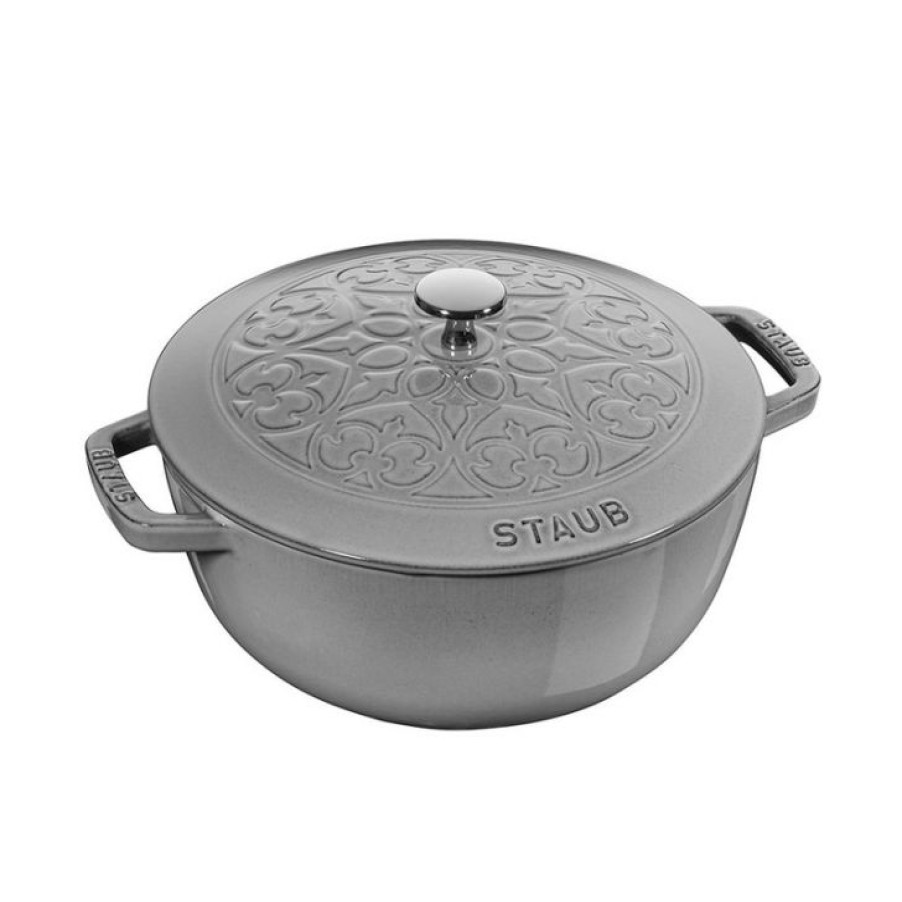 Excellent Staub Cast Iron Essential French Oven With Lily Lid Online