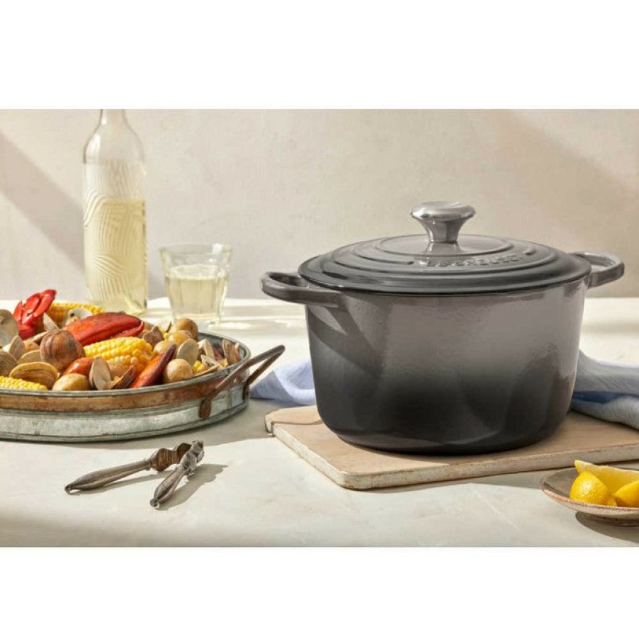 Special Offers Le Creuset Round Deep Dutch Oven In Oyster Online