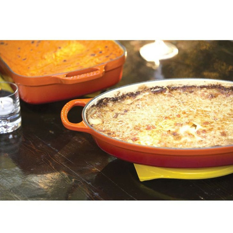 Typical Style Le Creuset Signature Cast Iron Oval Baker In Flame Best