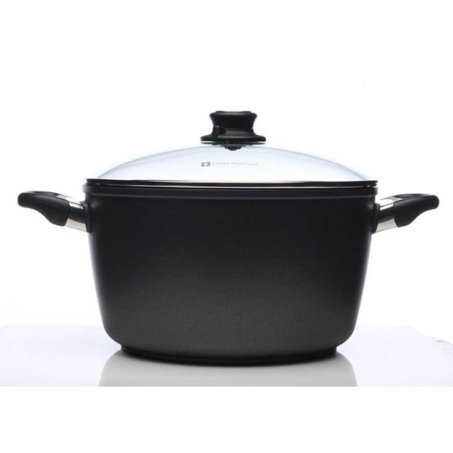 Excellent Swiss Diamond Hd Classic Nonstick Stock Pot Online