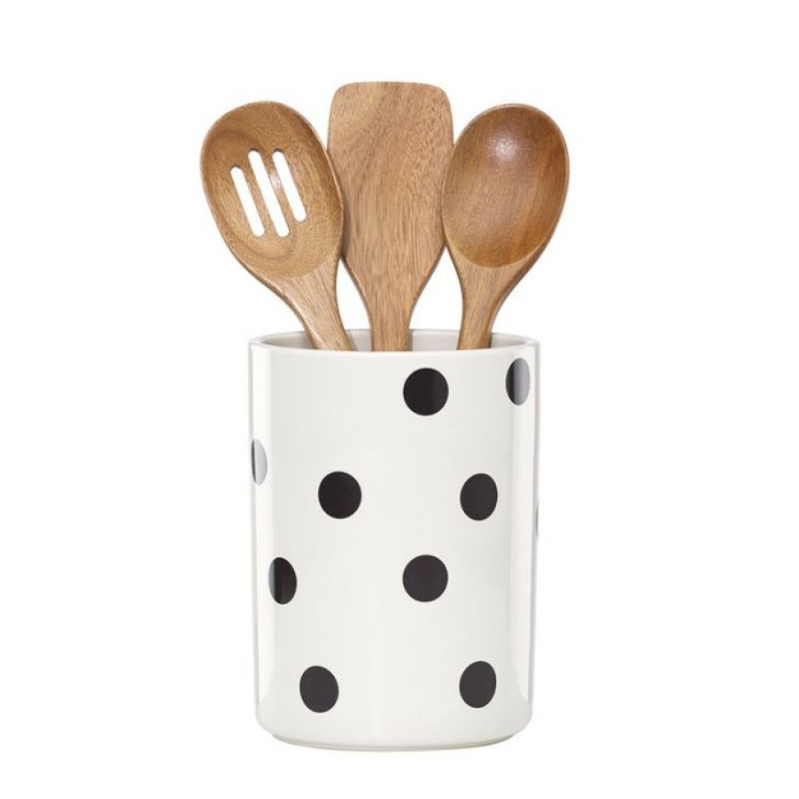 Special Offers Kate Spade Deco Dot Crock And Utensils Hot