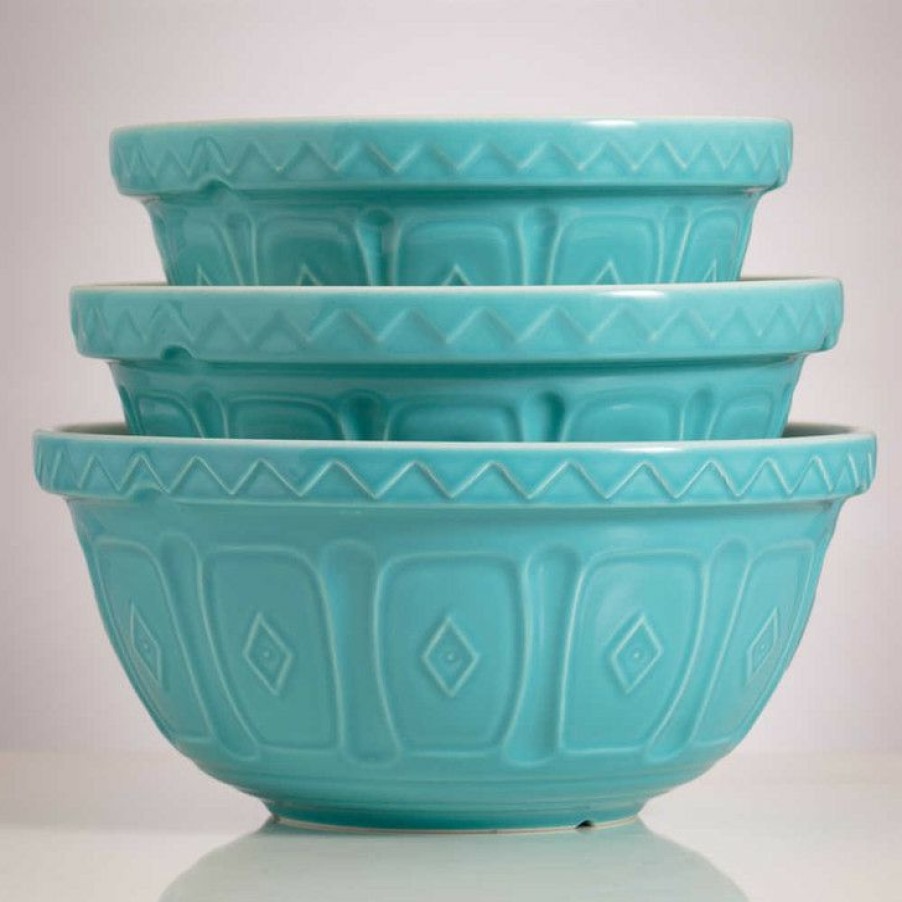 Excellent Mason Cash Color Mix Turquoise Mixing Bowl Clearance