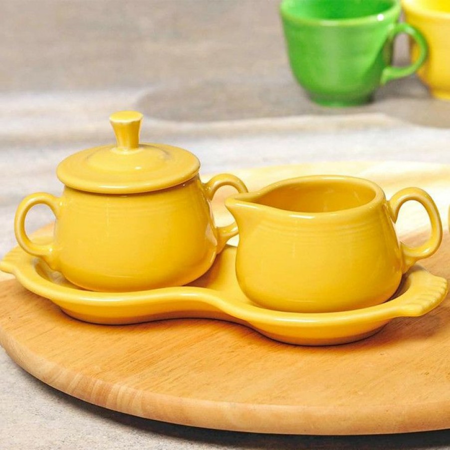 Excellent Fiesta Covered Creamer And Sugar Set With Tray Wholesale