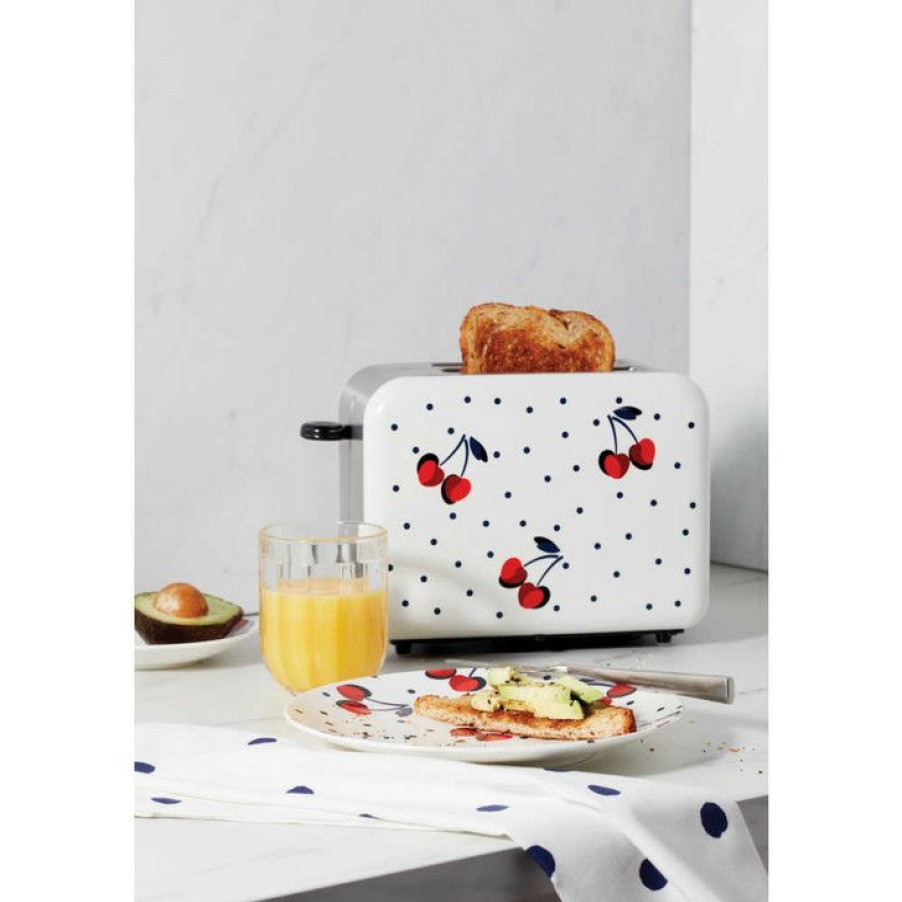 Best Choice Kate Spade Vintage Cherry Dot Toaster New