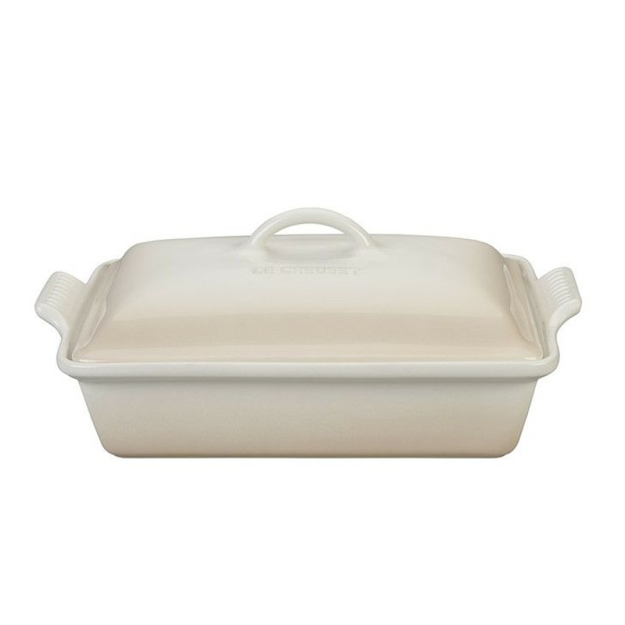 Best Choice Le Creuset Heritage Rectangular Casserole In Meringue Hot