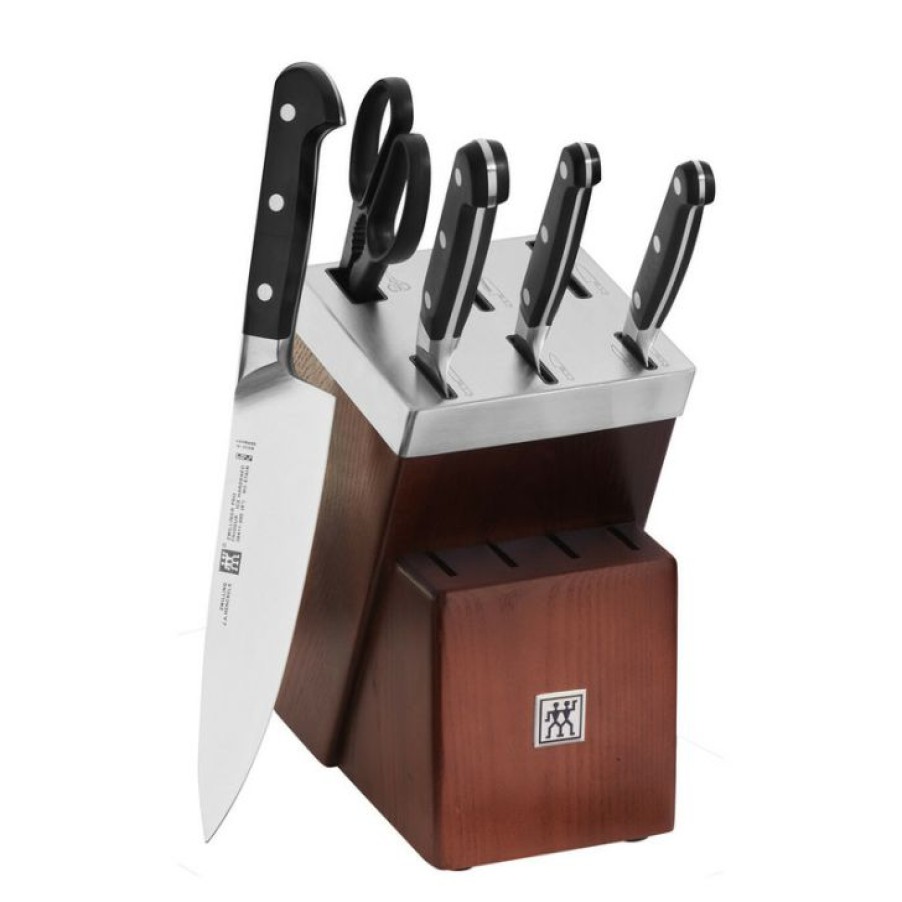 Limited Edition Zwilling Pro 7-Piece Self-Sharpening Knife Block Set Hot