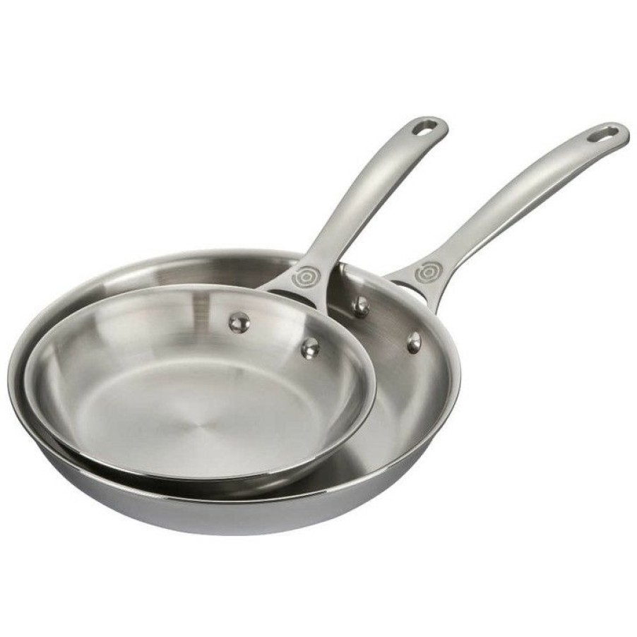 New Threads Le Creuset Stainless Steel 8- And 10-Inch Fry Pan Set Online