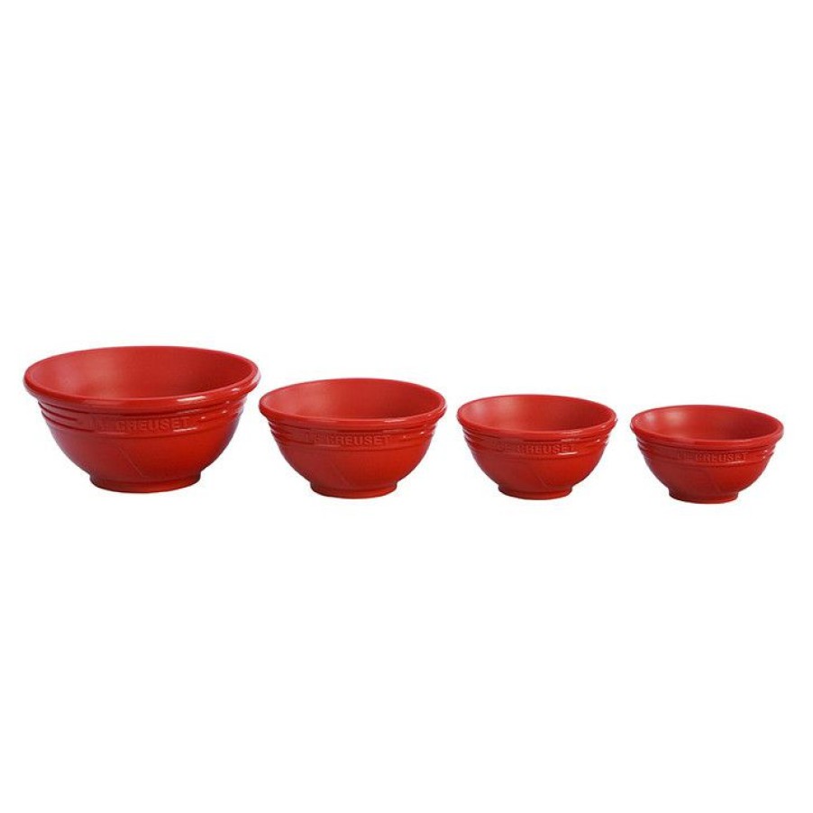 Limited Edition Le Creuset Prep Bowls In Cerise New