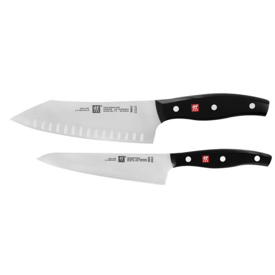 Typical Style Zwilling J.A. Henckels Twin Signature Rock And Chop Knife Set Hot