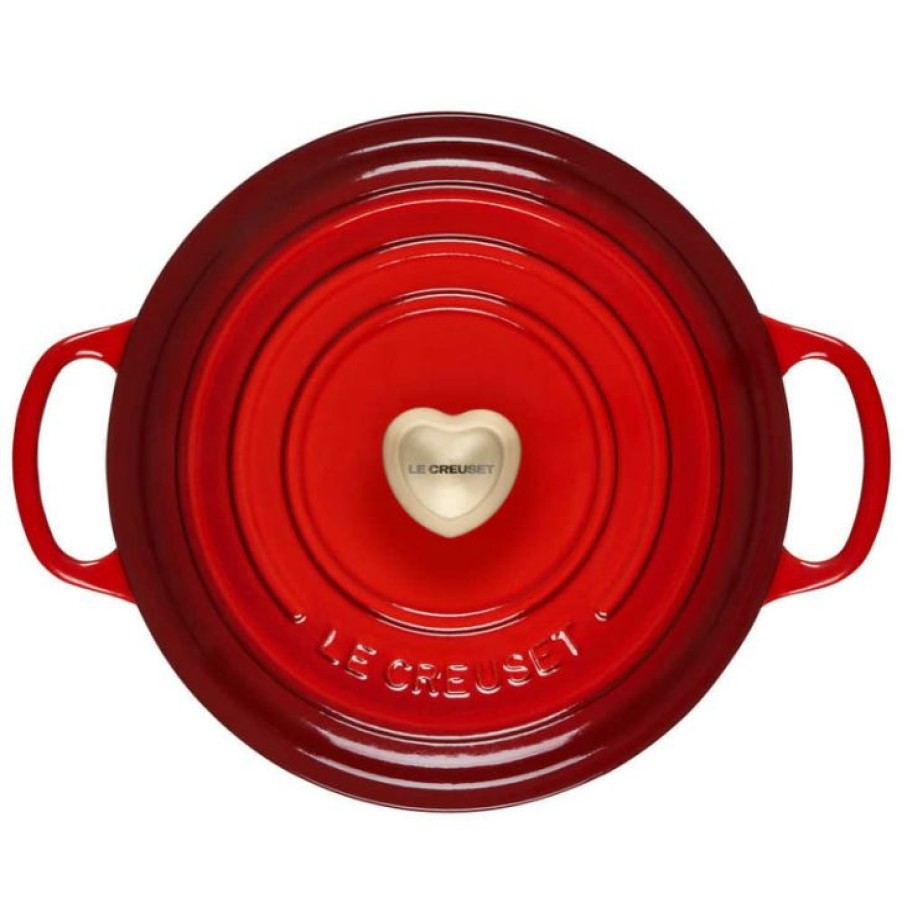 Cheaper Le Creuset Round Dutch Oven With Heart Knob Clearance