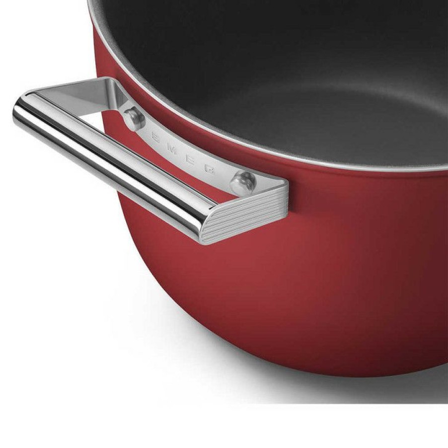 Best Choice Smeg Nonstick Casserole Pan In Red Wholesale