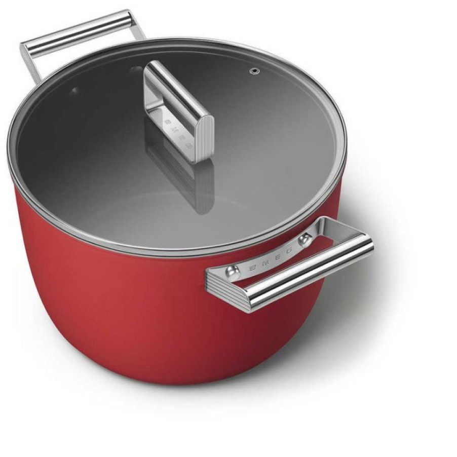 Best Choice Smeg Nonstick Casserole Pan In Red Wholesale